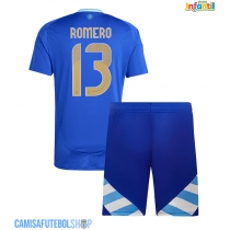 Camisa de time de futebol Argentina Cristian Romero #13 Replicas 2º Equipamento Infantil Copa America 2024 Manga Curta (+ Calças curtas)